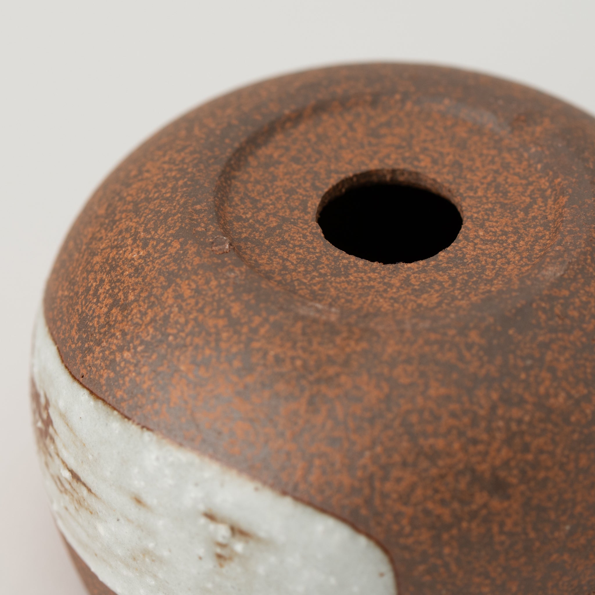 Naginowa Brush Marks BANKO Ware Japanese Bonsai Pot 3.3in.