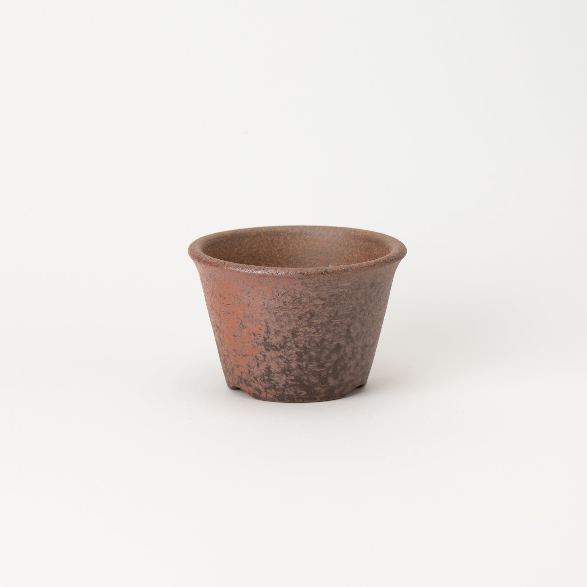 Naginowa Akafuki Standard BANKO Ware Japanese Bonsai Pot 4.3 in.