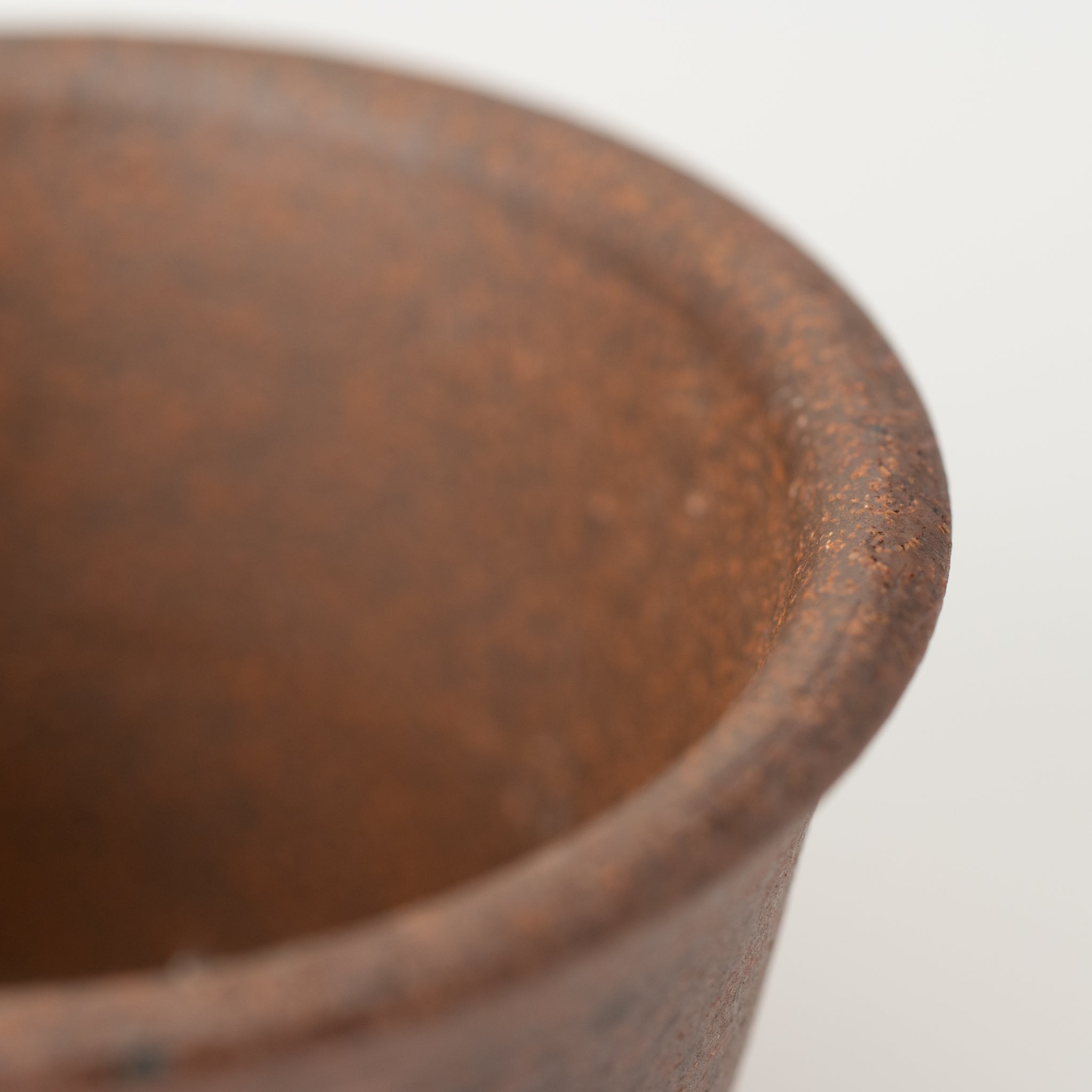 Naginowa Akafuki Standard BANKO Ware Japanese Bonsai Pot 4.3 in.