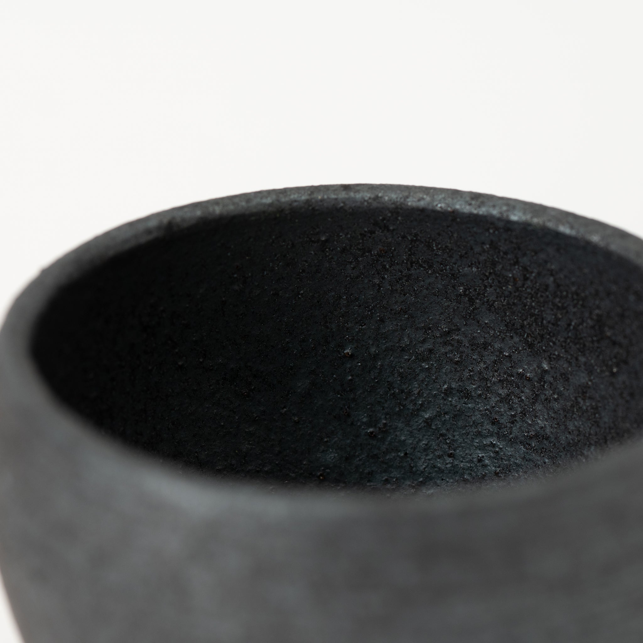 Naginowa Shigaraki Ware Black Japanese Bonsai Pot