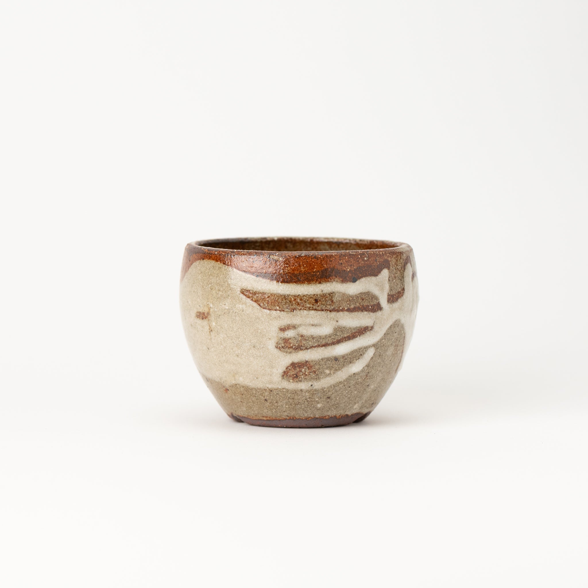 Naginowa Shigaraki Ware Gray Double Painted Japanese Bonsai Pot