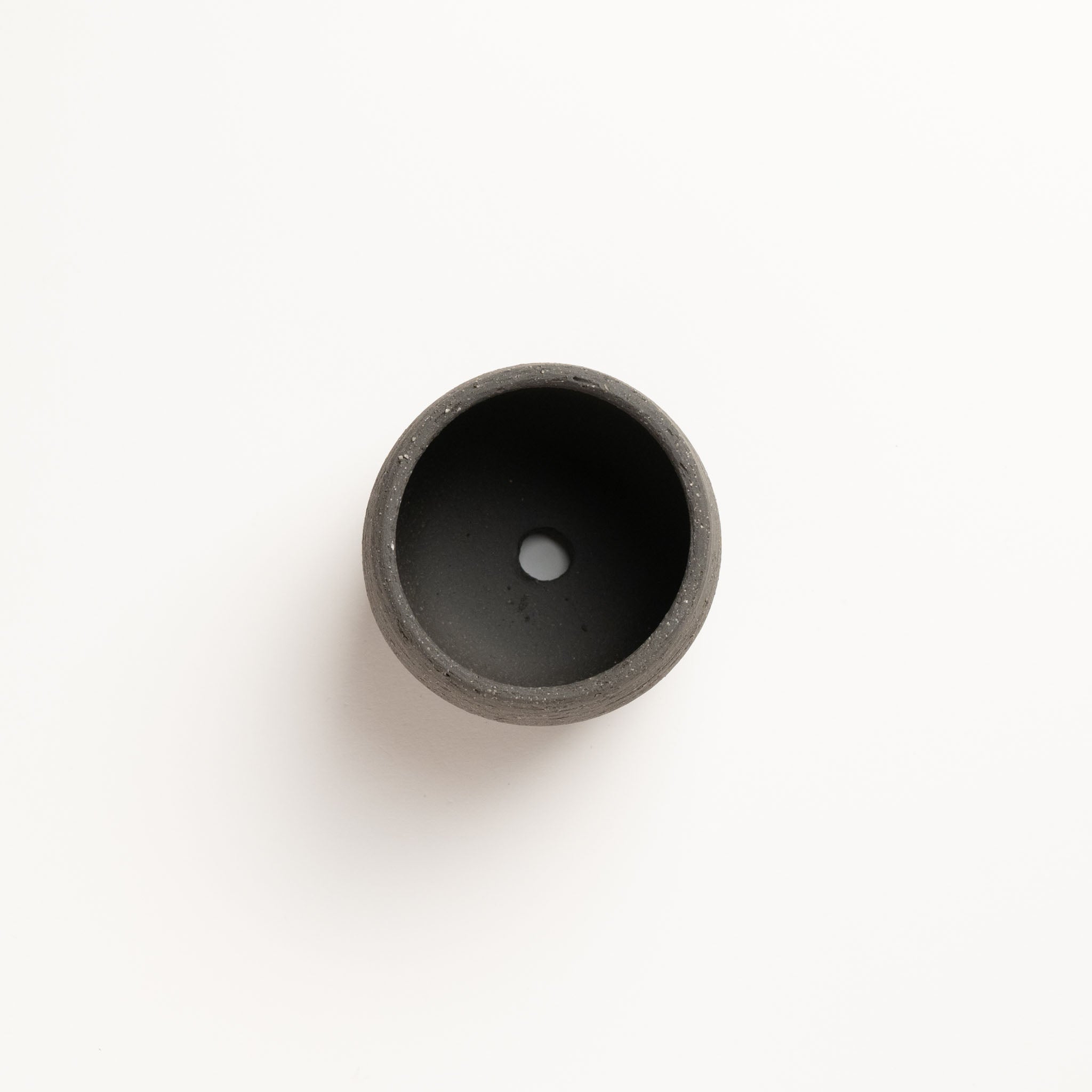 Naginowa black terracotta BANKO Ware Japanese Bonsai Pot 3.5in.