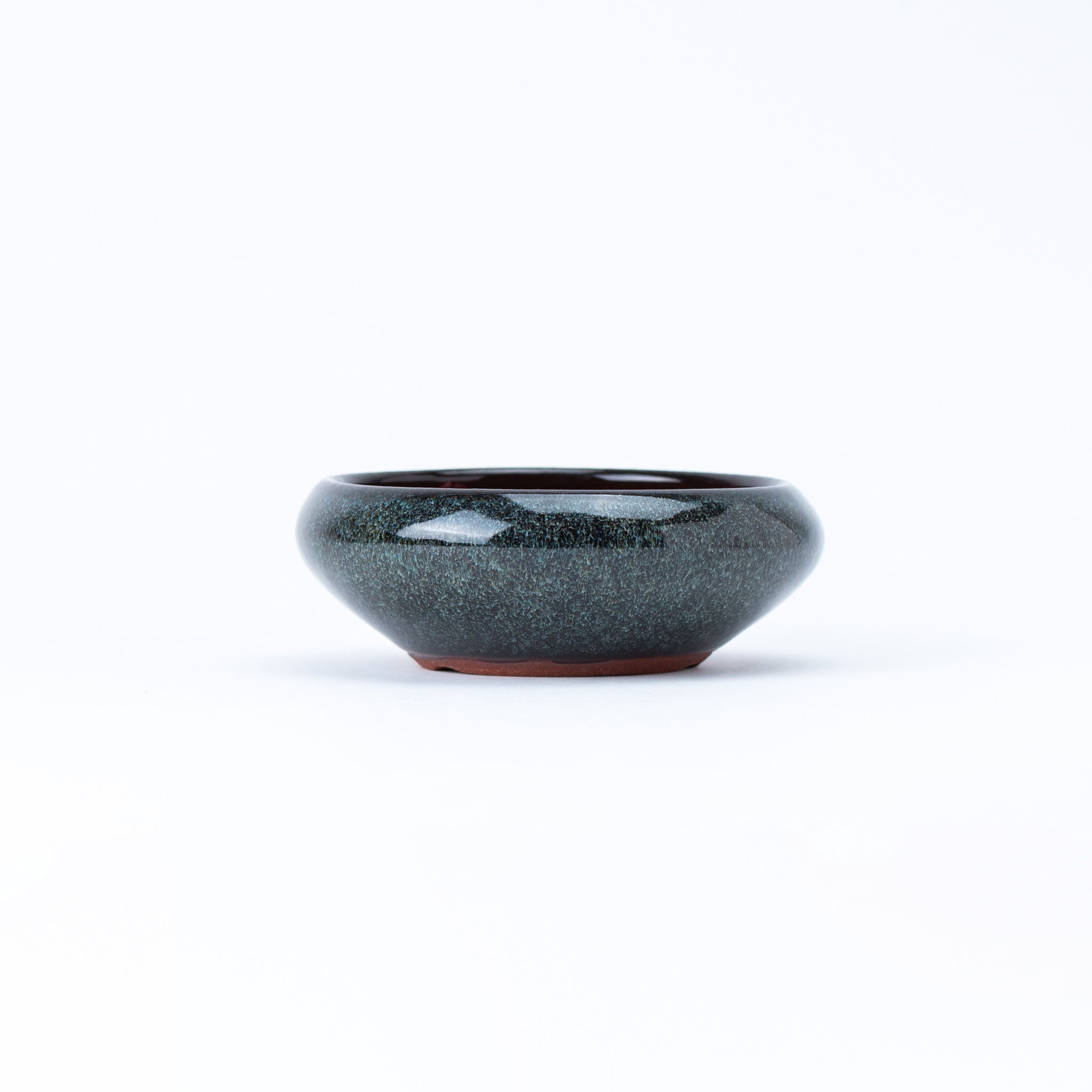 Eimei Tokoname Ware Bigger Round Iron Japanese Bonsai Pot