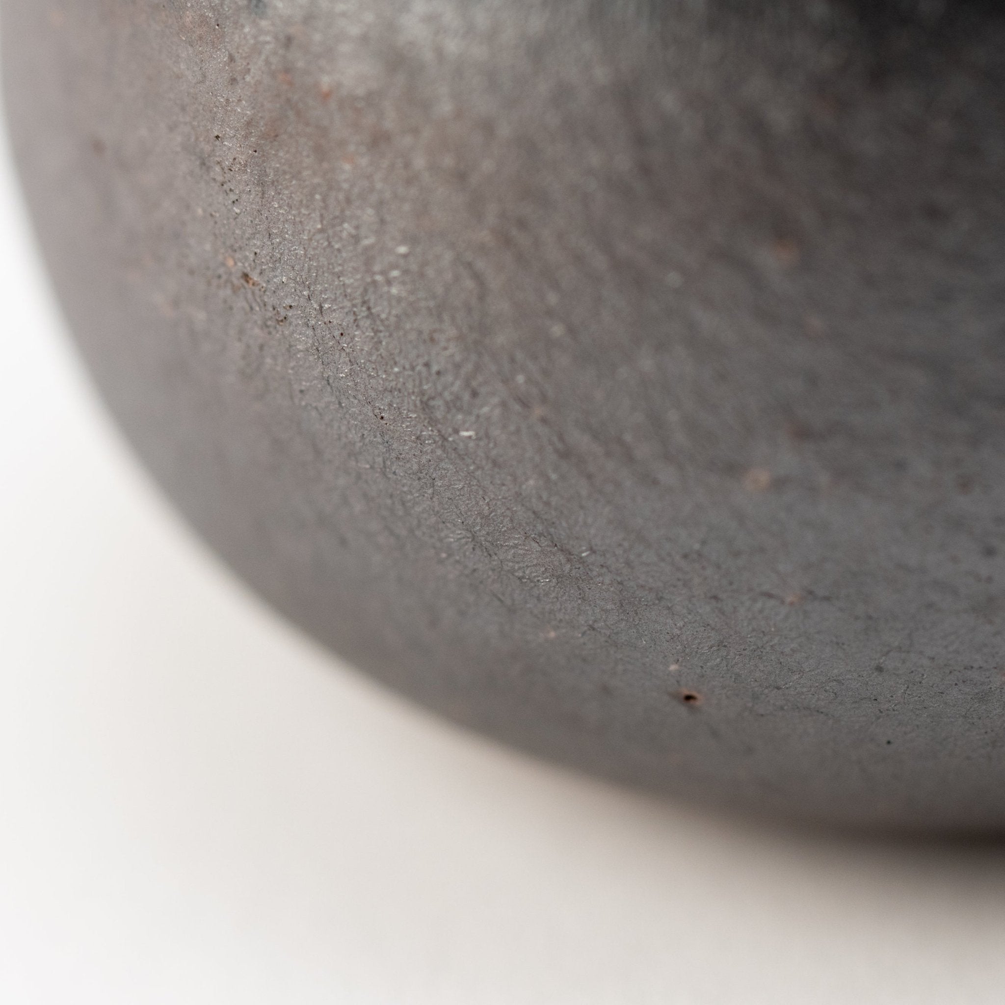 Naginowa Black BANKO Ware Japanese Bonsai Pot 3.3in.
