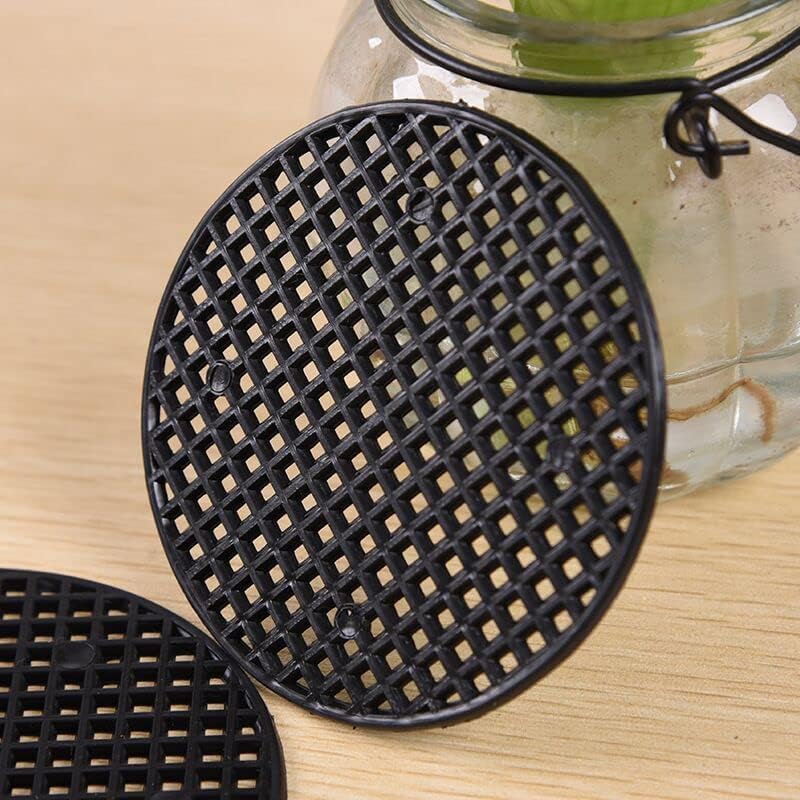 NAGINOWA Round Net for Bottom of Bonsai Pot 1.77 in. Set of 5