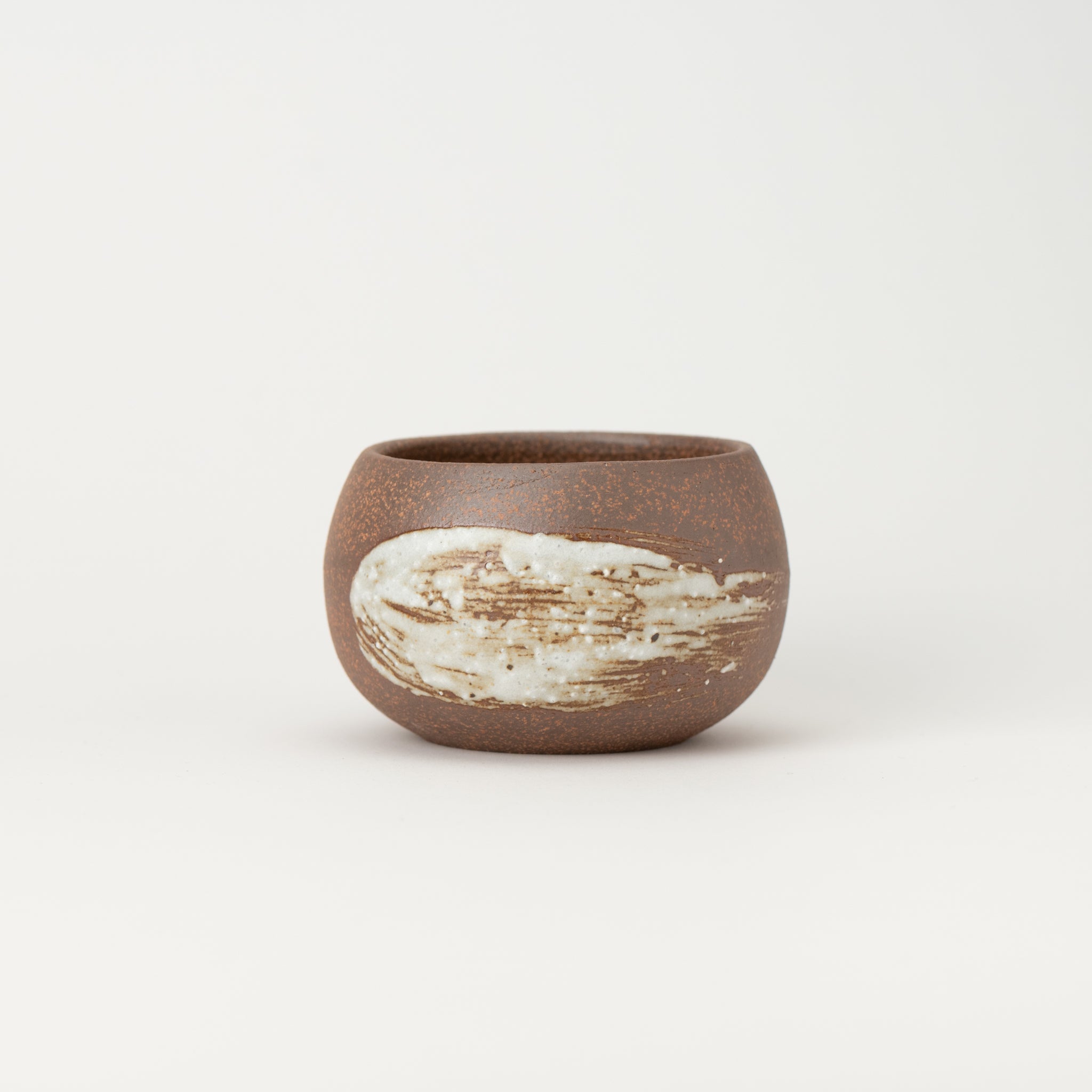 Naginowa Brush Marks BANKO Ware Japanese Bonsai Pot 3.9in.