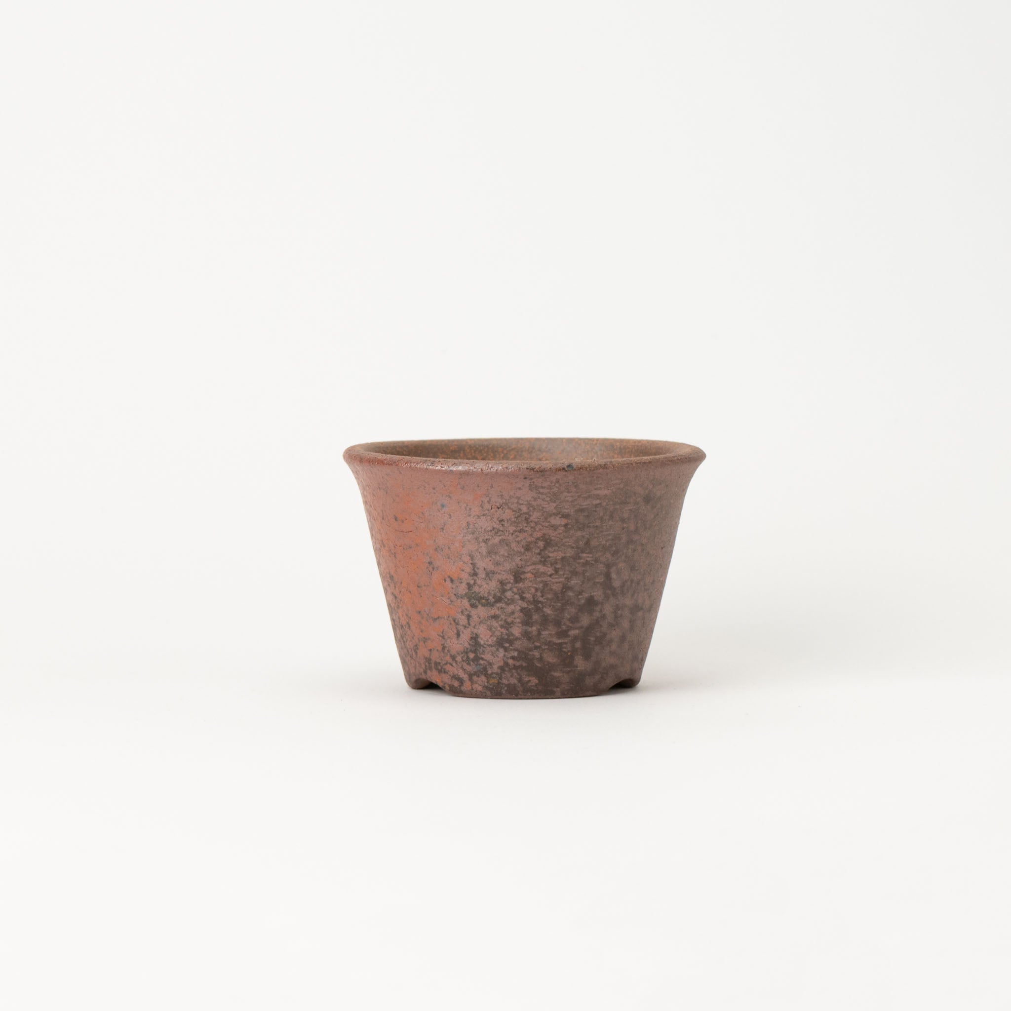Naginowa Akafuki Standard BANKO Ware Japanese Bonsai Pot 4.3 in.