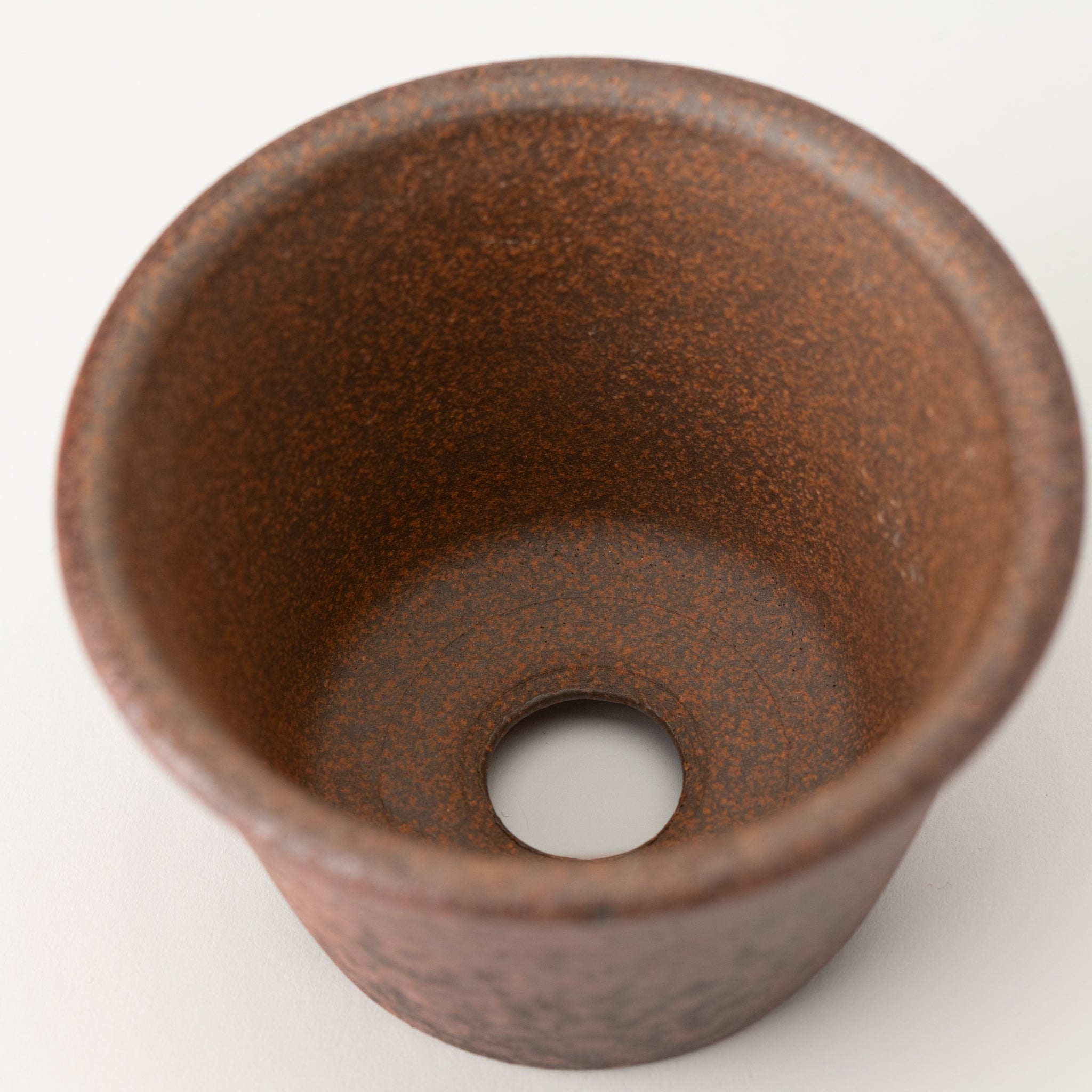 Naginowa Akafuki Standard BANKO Ware Japanese Bonsai Pot 4.3 in.