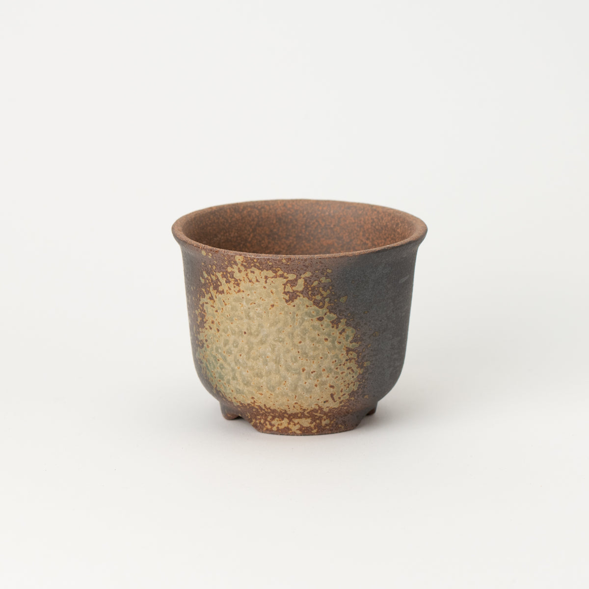 Naginowa Yubuki Rounded BANKO Ware Japanese Bonsai Pot 4.3 in.