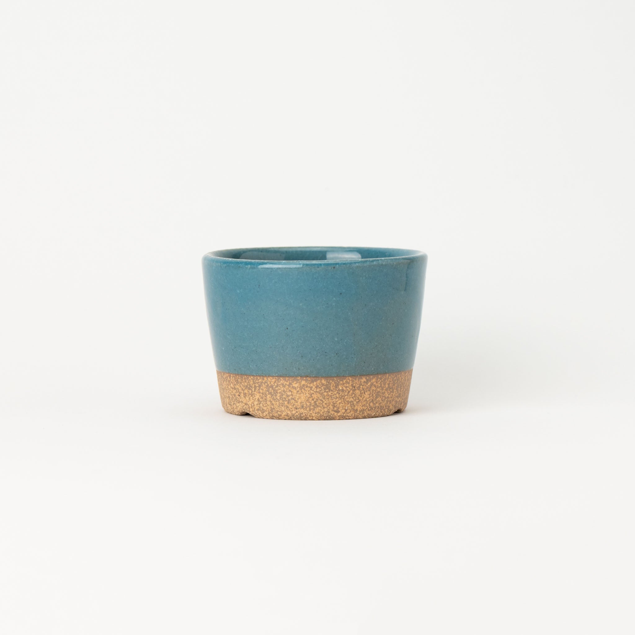 Naginowa Kutani Ware Blue Japanese Bonsai Pot 3.5 in.