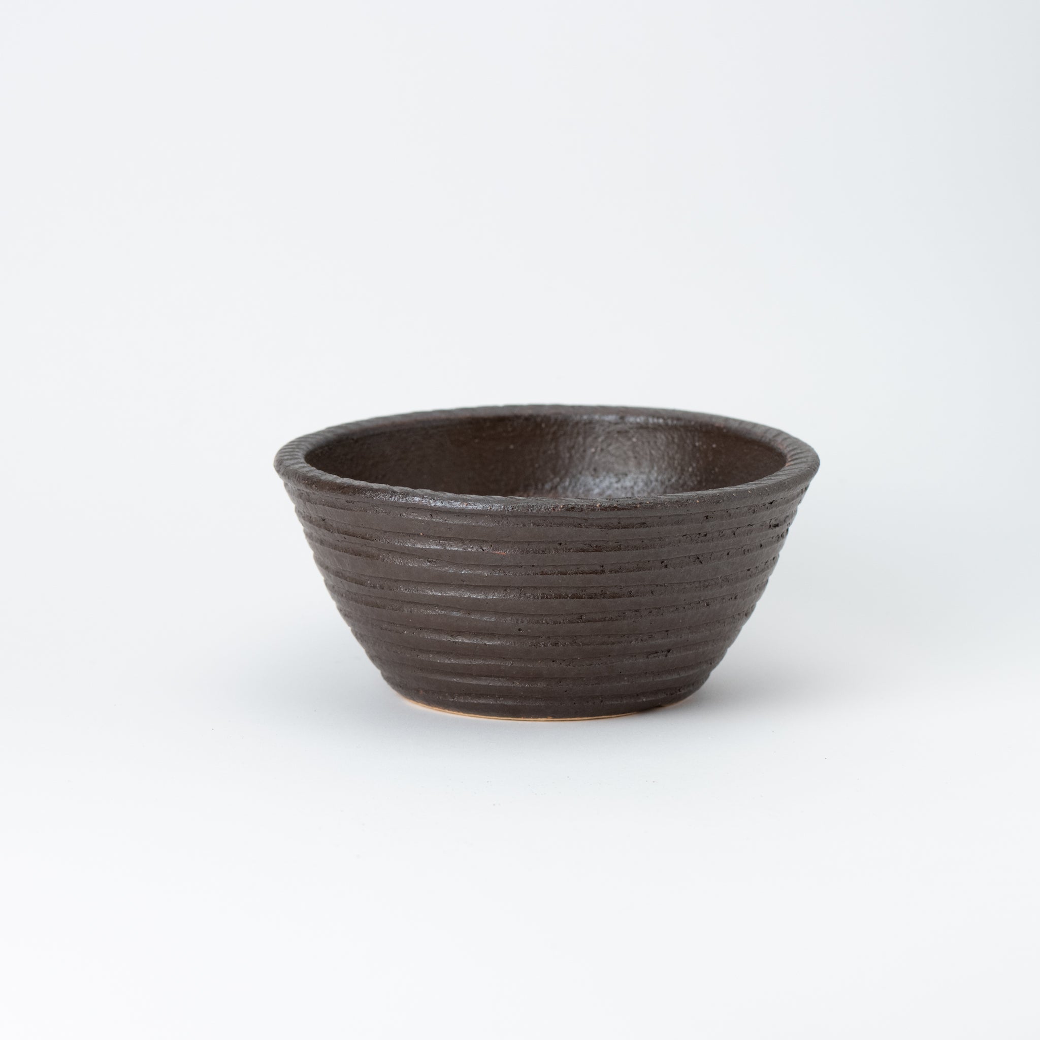Naginowa Shigaraki Ware Burnt Lined Japanese Bonsai Pot 7.1 in.