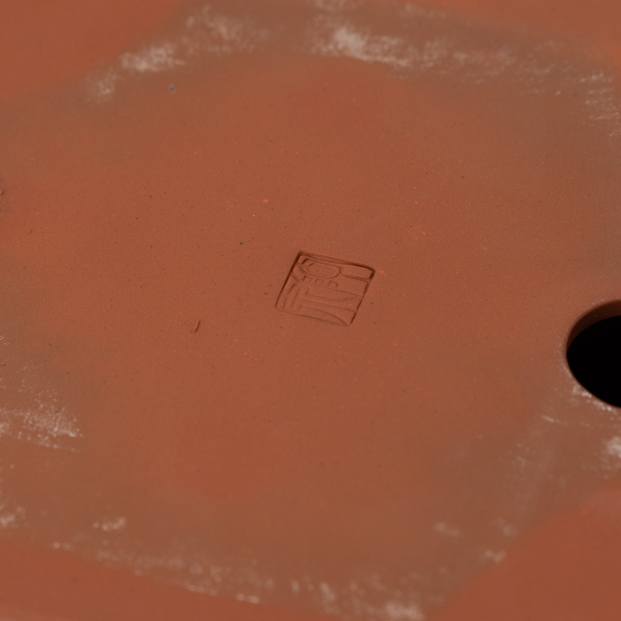 Tousen Tokoname Ware Rectangle Vermilion Japanese Bonsai Pot No.8.5