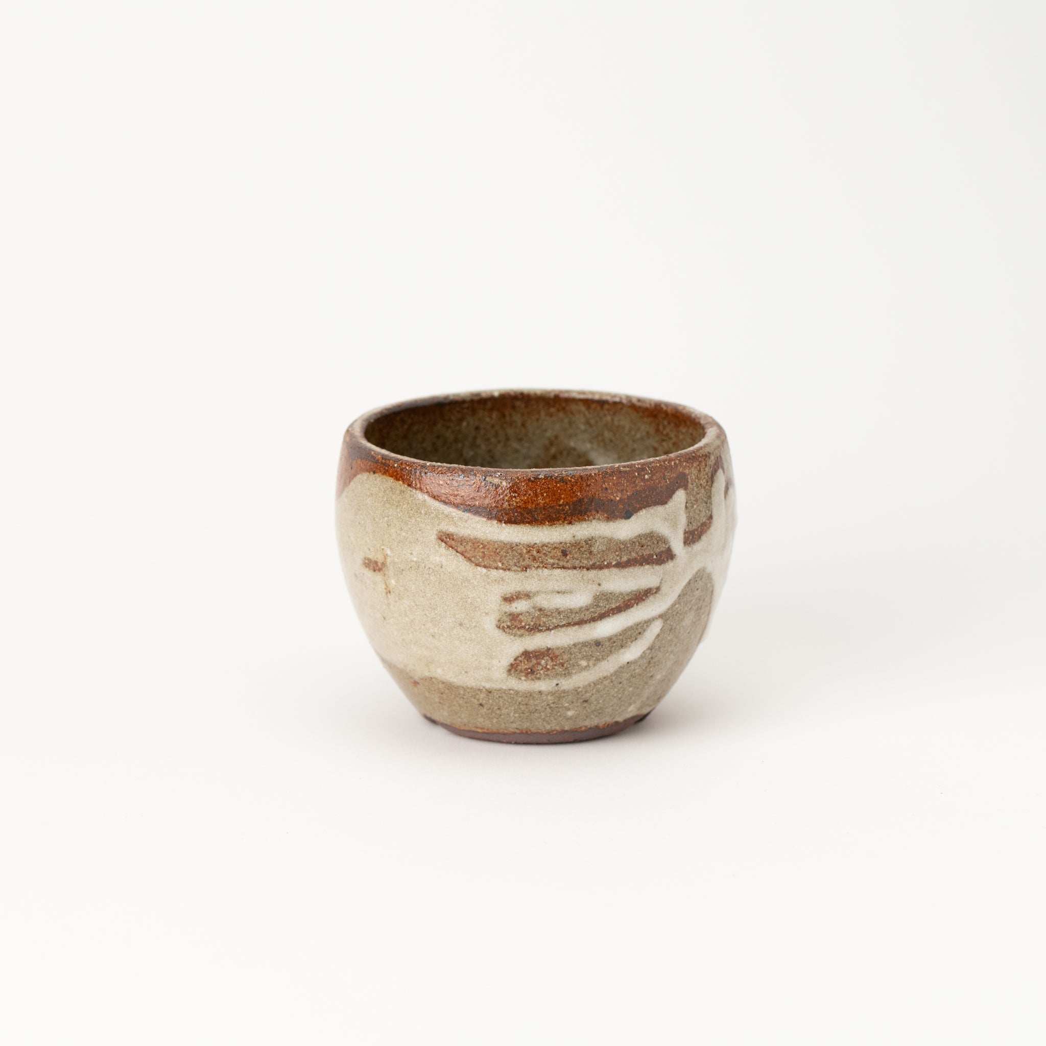 Naginowa Shigaraki Ware Gray Double Painted Japanese Bonsai Pot