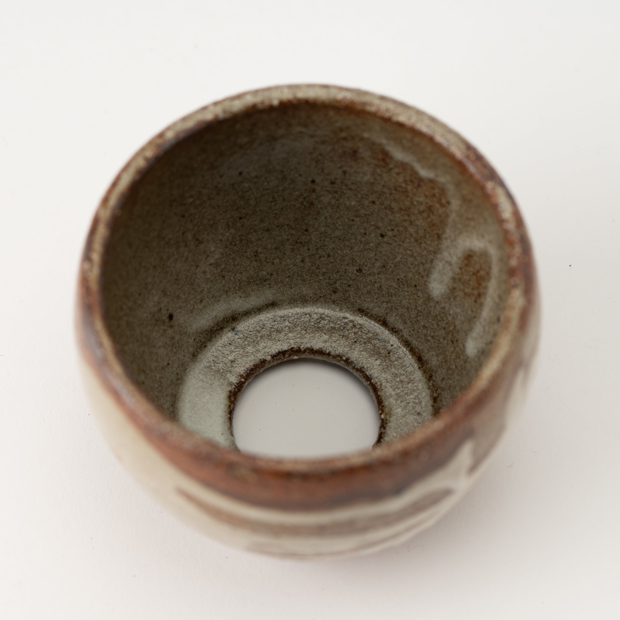 Naginowa Shigaraki Ware Gray Double Painted Japanese Bonsai Pot