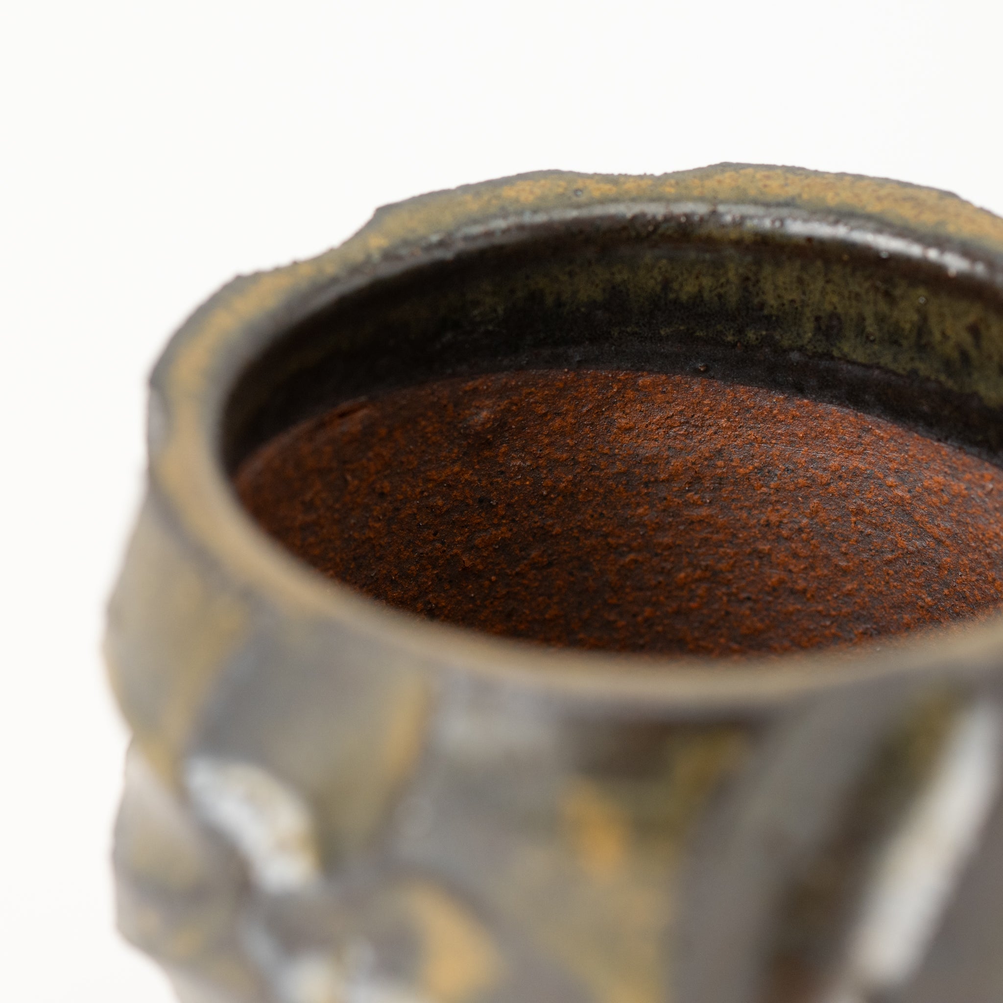 Naginowa Shigaraki Ware Soba Chamfered Japanese Bonsai Pot
