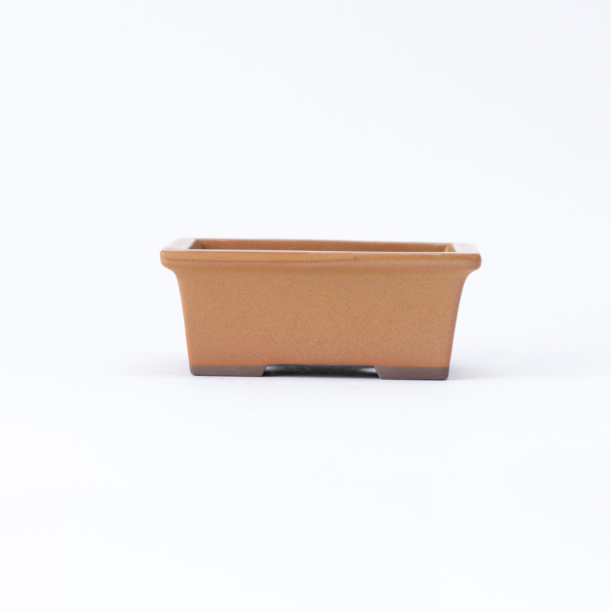 Naginowa Yellow longhorn BANKO Ware Japanese Bonsai Pot 5.3in.